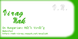 virag mak business card